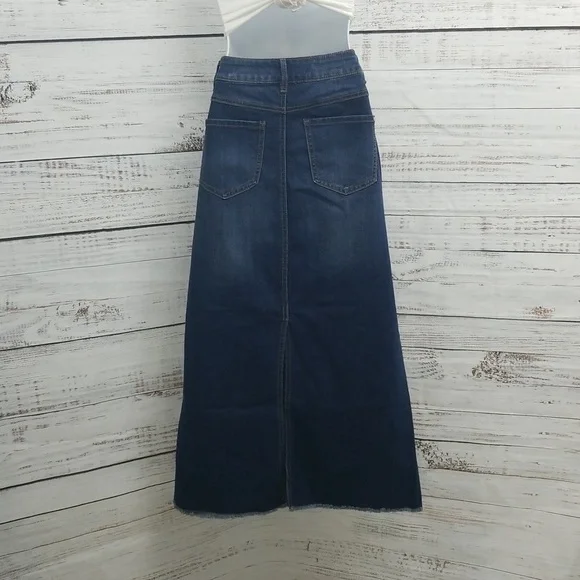 Cato Blue Denim Maxi Skirt - Picture 5 of 10